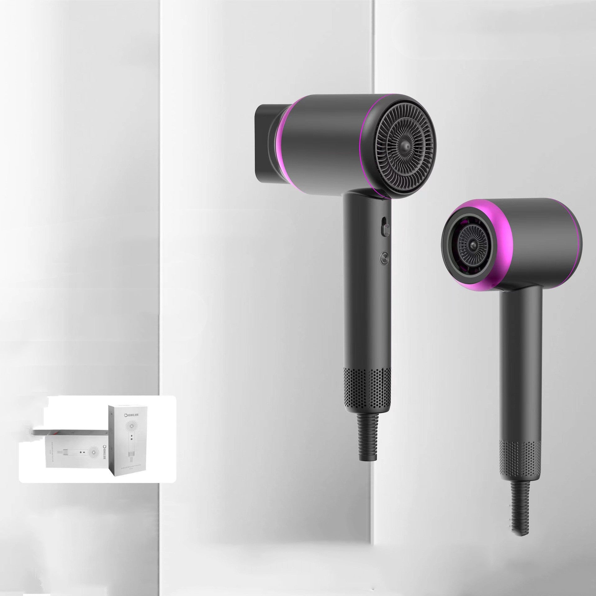 Rebea™ AirFlow Pro – Asciugacapelli Ionico Ultra Veloce Anti-Crespo